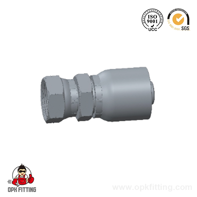 22611DSM-RW BSP Female60° Cone Double Hexagon