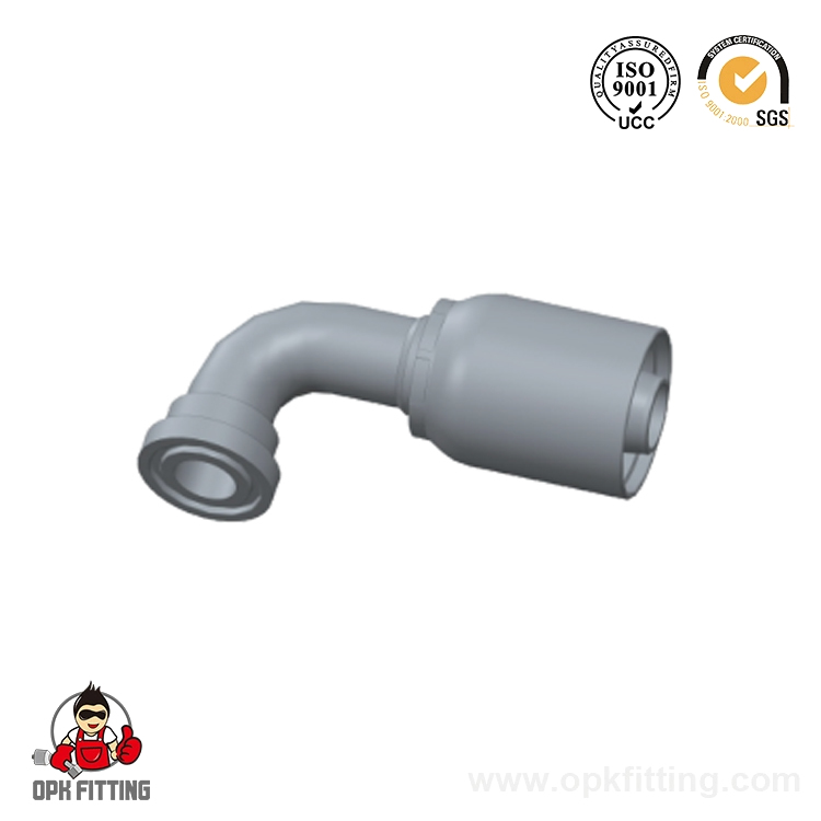 87693-RW 90°SAE Flange 6000 PSI