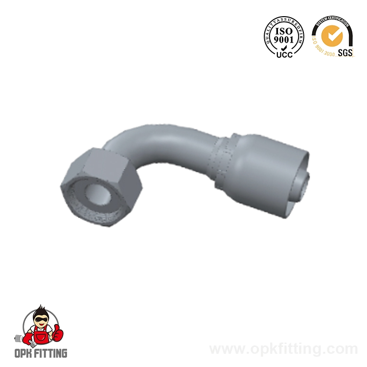 20291-RW 90° Metric Female Flat Seat