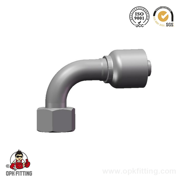 20491C-RW 90° Metric Female 24°Multiseal L.T.DIN 3868