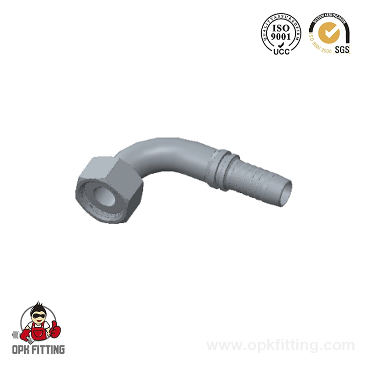 20291 90° Metric Female Flat Seat