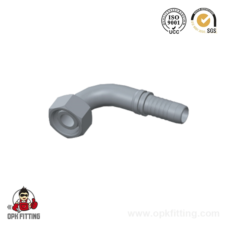 20491 90° Metric Female 24° Cone O-Ring L.T.